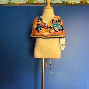 Floral Multicolor Bikini Top